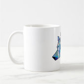 Original Wolf-Grafik | Profil Wolf-Gesicht Kaffeetasse (Links)