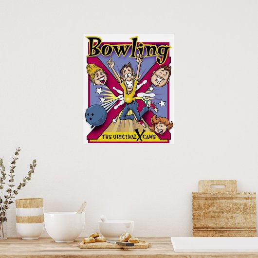 Original "X"-Spiel Poster (Küche)