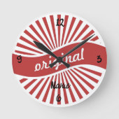 Original-Zeichen-Logo Thunder_Cove Runde Wanduhr (Vorderseite)