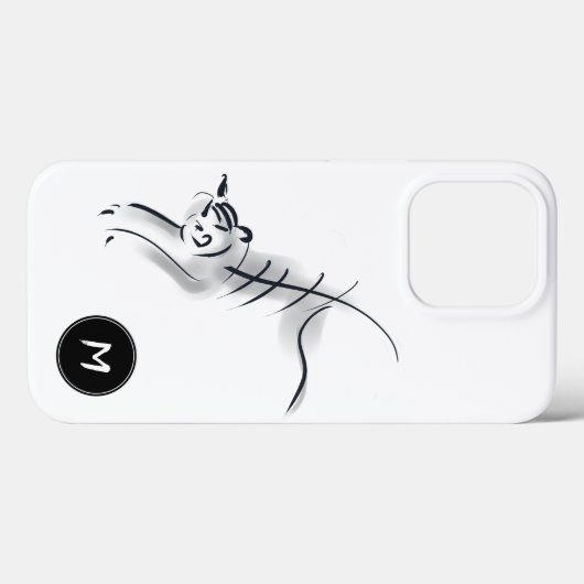 Original Zeichnend5 chinesischer Tiger-Jahr-Name G Case-Mate iPhone Hülle (Rückseite (Horizontal))