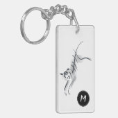 Original Zeichnend5 chinesischer Tiger-Jahr-Name G Schlüsselanhänger (Vorderseite links)