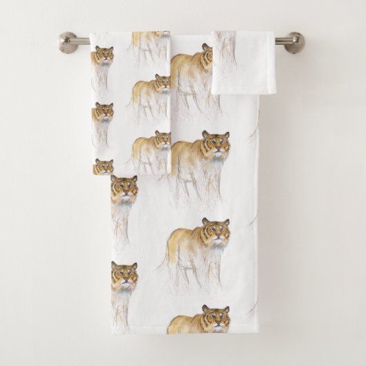 Original Zeichnend 1 chinesisches Tigerjahr Geburt Badhandtuch Set (Insitu)