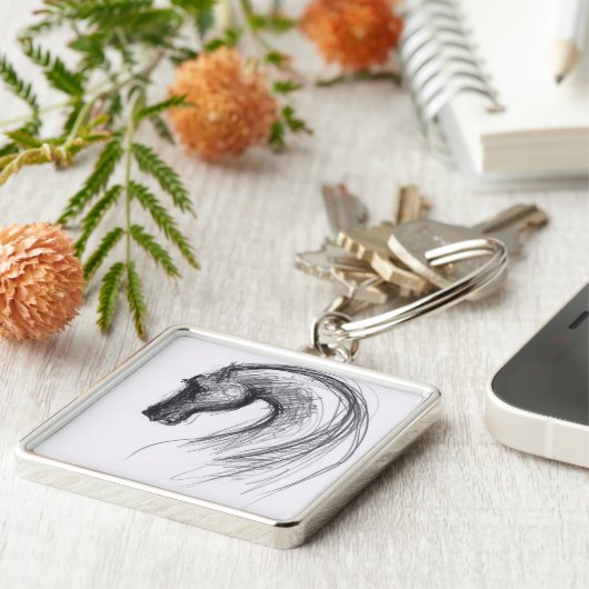 Original Zeichnend 1 Pferdejahr Zodiac Schlüsselan Schlüsselanhänger (Seite)