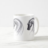 Original Zeichnend 1 Pferdejahr Zodiac-Tasse Kaffeetasse (VorderseiteRechts)