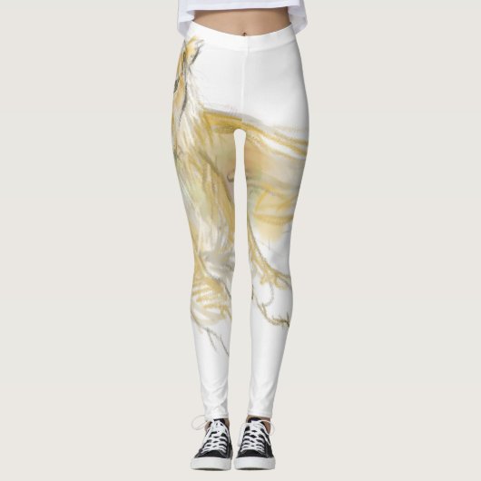 Original Zeichnend 2 Chinesisches Tigerjahr Geburt Leggings (Vorderseite)