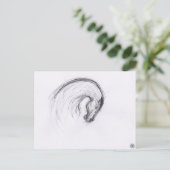 Original Zeichnend 2 Pferdejahr Zodiac Postkarte (Stehend Vorderseite)