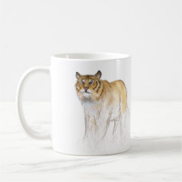 Original Zeichnend Chinesisches Tiger Jahr Geburts Kaffeetasse