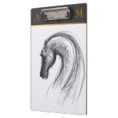 Original Zeichnend Monogramm-Zwischenablage Klemmbrett (Links)