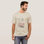 Original Zeichnend Schweinefleisch und Bambus-Mann T-Shirt (Vorne ganz)
