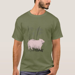 Original Zeichnend Schweinefleisch und Bambus-T-Sh T-Shirt