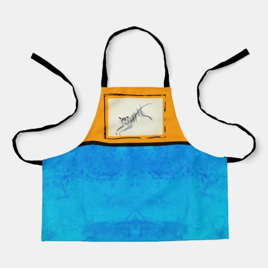 Original Zeichnend Tiger Chinesisch Neues Jahr AoA Schürze (Vorderseite)