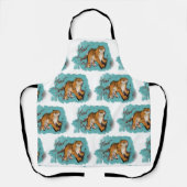 Original Zeichnend Tiger Chinesisch Neues Jahr AoA Schürze (Vorderseite)