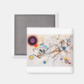 Original Zusammensetzung VIII von Wassily Kandinsk Magnet (Vorderseite/Rückseite)