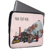 Originalbild der Vintagen Make-up-Tasche Laptopschutzhülle (Vorne Rechts)