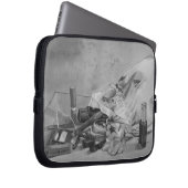Originalbild der Vintagen Make-up-Tasche Laptopschutzhülle (Vorne Rechts)