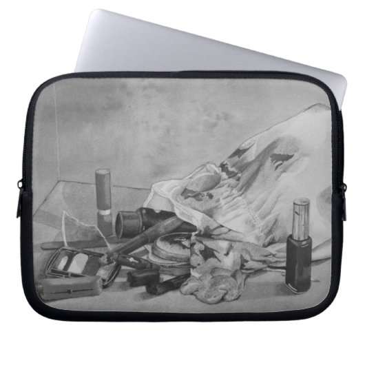 Originalbild der Vintagen Make-up-Tasche Laptopschutzhülle (Vorderseite)