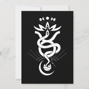 Originaldesign für den Druck des Schlangendrucks 2 Einladung