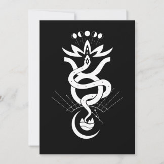 Originaldesign für den Druck des Schlangendrucks 2 Einladung