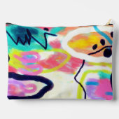 Originale abstrakte Kunst Zubehörtasche (Rückseite)