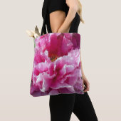*~* Originale Art Pink Peony Floral AR1 Malerei Tasche (Von Nahem)