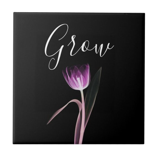 Originale Blume Art Keramik Tile Fliese (Vorderseite)