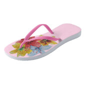 originale, farbige Lilienmuster Blume Blumenart Badesandalen (Schrägansicht)