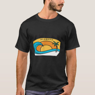Originale Golfküsten Palmen Tree Novelty Art Surf  T-Shirt