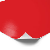 Originale historische Flagge des iranischen Löwen  Poster (Ecke)