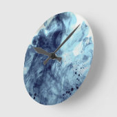Originale Kunst: "Aqua-Uhren" Runde Wanduhr (Winkel)