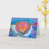 Originale Kunst "Heart Me" Karte (Gelbe Blume)
