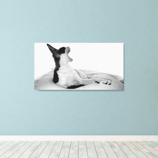 Originale Kunst: "Kitsa Diva" Leinwanddruck (Insitu (Holzboden))