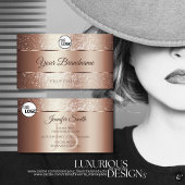 Originale Logos für den Glitzer in Luxus-Rose Visitenkarte