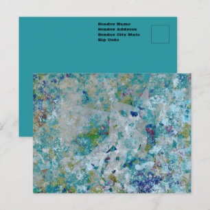 Originale moderne einzigartige abstrakte Kunstgest Postkarte