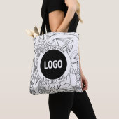 Originale moderne Linienkunst & Ihr Logo Tasche (Von Nahem)