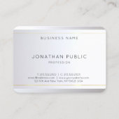 Originale Monogram Gold Silver Elegante Vorlage Visitenkarte (Rückseite)