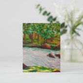 originale Ölgemäldelandschaft Postkarte (Stehend Vorderseite)