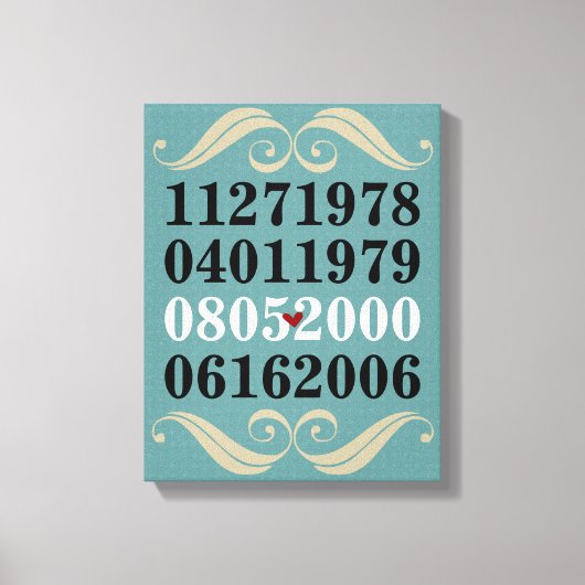 Originale Sondertermine Leinwanddruck (Vorderseite)