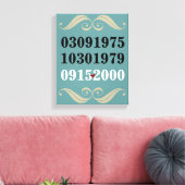 Originale Sondertermine Leinwanddruck (Insitu (Wohnzimmer))