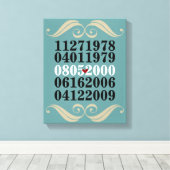 Originale Sondertermine Leinwanddruck (Insitu (Holzboden))