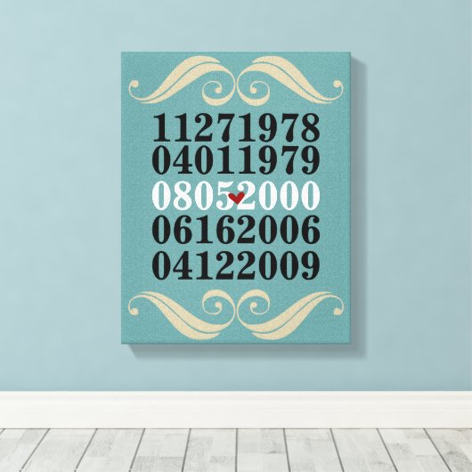 Originale Sondertermine Leinwanddruck (Insitu (Holzboden))