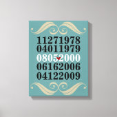 Originale Sondertermine Leinwanddruck (Vorderseite)