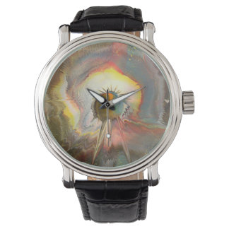 Originale Spin-Art Armbanduhr