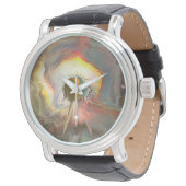 Originale Spin-Art Armbanduhr (Schrägansicht)
