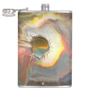 Originale Spin-Art Flachmann
