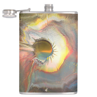 Originale Spin-Art Flachmann