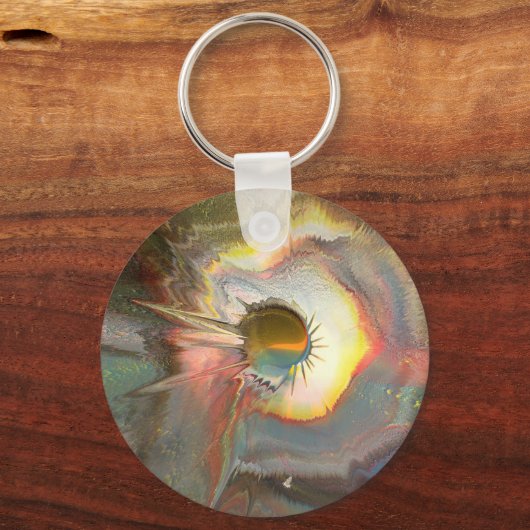 Originale Spin-Art Schlüsselanhänger (Rückseite)