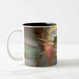 Originale Spin-Art Zweifarbige Tasse