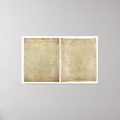 ORIGINALE Unabhängigkeitserklärung Leinwanddruck (Vorderseite)