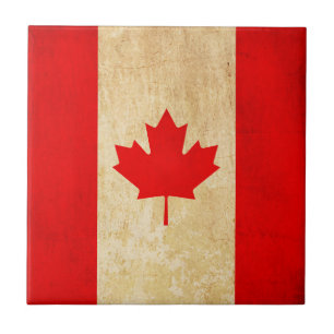 Originale vintage patriotische Nationalflagge von Fliese