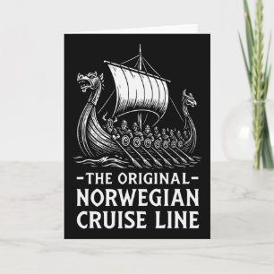 Originaler norwegischer Kreuzfahrt-Linien-Wiking-H Karte